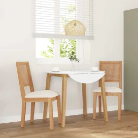 Dining chairs with cushions 2 units solid rubber wood by , dining chairs - Ref: Foro24-4102478, Price: 175,12 €, Discount: %