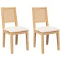 Esszimmerstühle mit Kissen, 2 Stück Massivholzgummi von , Essstühle - Ref: Foro24-4102478, Preis: 175,12 €, Rabatt: %