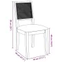 Esszimmerstühle mit Kissen, 2 Stück Massivholzgummi von , Essstühle - Ref: Foro24-4102478, Preis: 175,12 €, Rabatt: %