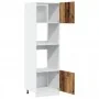Armario de microondas madera ingeniería envejecida 60x57x207 cm de , Armarios de cocina - Ref: Foro24-3334023, Precio: 181,39...