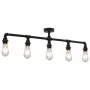 Schwarze Deckenlampe mit 5 E27-Glühbirnen. von , Lampen - Ref: Foro24-281629, Preis: 62,58 €, Rabatt: %
