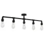 Schwarze Deckenlampe mit 5 E27-Glühbirnen. von , Lampen - Ref: Foro24-281629, Preis: 62,58 €, Rabatt: %