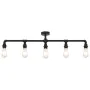 Black ceiling lamp with 5 E27 light bulbs by , Lamps - Ref: Foro24-281629, Price: 62,58 €, Discount: %
