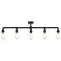Schwarze Deckenlampe mit 5 E27-Glühbirnen. von , Lampen - Ref: Foro24-281629, Preis: 62,58 €, Rabatt: %