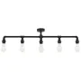 Black ceiling lamp with 5 E27 light bulbs by , Lamps - Ref: Foro24-281629, Price: 62,58 €, Discount: %