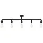 Schwarze Deckenlampe mit 5 E27-Glühbirnen. von , Lampen - Ref: Foro24-281629, Preis: 62,58 €, Rabatt: %