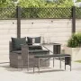 3-piece garden dining set with gray synthetic rattan cushions by , Garden sets - Ref: Foro24-4104183, Price: 274,26 €, Discou...