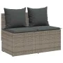 3-piece garden dining set with gray synthetic rattan cushions by , Garden sets - Ref: Foro24-4104183, Price: 274,26 €, Discou...