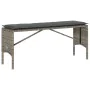 3-piece garden dining set with gray synthetic rattan cushions by , Garden sets - Ref: Foro24-4104183, Price: 274,26 €, Discou...