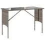 3-piece garden dining set with gray synthetic rattan cushions by , Garden sets - Ref: Foro24-4104183, Price: 274,26 €, Discou...