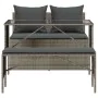 3-piece garden dining set with gray synthetic rattan cushions by , Garden sets - Ref: Foro24-4104183, Price: 274,26 €, Discou...