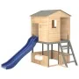Dark gray outdoor playground made of solid fir wood by , Swings and play structures - Ref: Foro24-3376142, Price: 688,88 €, D...