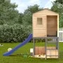 Dark gray outdoor playground made of solid fir wood by , Swings and play structures - Ref: Foro24-3376142, Price: 688,88 €, D...
