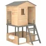 Dark gray outdoor playground made of solid fir wood by , Swings and play structures - Ref: Foro24-3376142, Price: 688,88 €, D...