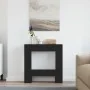Engineered black oak wood chimney edge 81x18x82 cm by , Accessories for wood ovens and fireplaces - Ref: Foro24-865985, Price...