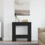 Schwarze Eichenholz-Kaminverkleidung, 81x18x82 cm. von , Zubehör für Holzöfen und Kamine - Ref: Foro24-865985, Preis: 52,93 €...