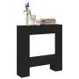 Schwarze Eichenholz-Kaminverkleidung, 81x18x82 cm. von , Zubehör für Holzöfen und Kamine - Ref: Foro24-865985, Preis: 52,93 €...