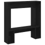 Schwarze Eichenholz-Kaminverkleidung, 81x18x82 cm. von , Zubehör für Holzöfen und Kamine - Ref: Foro24-865985, Preis: 52,93 €...