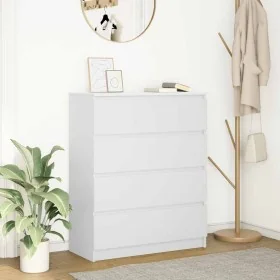 Ingenieurholz-Sideboard Weiß 80x35x99 cm von , Sideboards - Ref: Foro24-3328480, Preis: 128,77 €, Rabatt: %