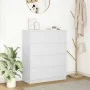 Engineered wood white sideboard 80x35x99 cm by , Sideboards - Ref: Foro24-3328480, Price: 128,77 €, Discount: %
