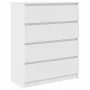 Engineered wood white sideboard 80x35x99 cm by , Sideboards - Ref: Foro24-3328480, Price: 128,77 €, Discount: %