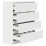 Engineered wood white sideboard 80x35x99 cm by , Sideboards - Ref: Foro24-3328480, Price: 128,77 €, Discount: %