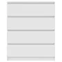 Engineered wood white sideboard 80x35x99 cm by , Sideboards - Ref: Foro24-3328480, Price: 128,77 €, Discount: %
