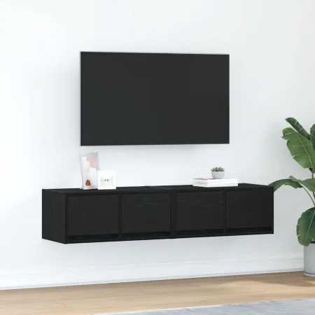 Muebles de TV 2 uds Roble Negro 60x31x25,5 cm Madera ingeniería by , TV Furniture - Ref: Foro24-861493, Price: 84,48 €, Disco...