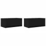 Muebles de TV 2 uds Roble Negro 60x31x25,5 cm Madera ingeniería by , TV Furniture - Ref: Foro24-861493, Price: 84,48 €, Disco...