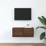 Mueble de TV madera contrachapada roble marrón 60x31x25,5 cm von , TV-Möbel - Ref: Foro24-861502, Preis: 46,34 €, Rabatt: %