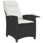Silla de jardín reclinable con mesa auxiliar ratán negro von , Gartenstühle - Ref: Foro24-4108270, Preis: 142,34 €, Rabatt: %