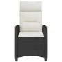 Silla de jardín reclinable con mesa auxiliar ratán negro von , Gartenstühle - Ref: Foro24-4108270, Preis: 142,34 €, Rabatt: %
