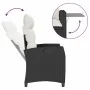 Silla de jardín reclinable con mesa auxiliar ratán negro von , Gartenstühle - Ref: Foro24-4108270, Preis: 142,34 €, Rabatt: %
