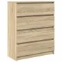 Aparador roble Sonoma 80x35x99 cm madera de ingeniería de , Aparadores - Ref: Foro24-3328482, Precio: 127,05 €, Descuento: %