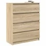 Aparador roble Sonoma 80x35x99 cm madera de ingeniería de , Aparadores - Ref: Foro24-3328482, Precio: 127,05 €, Descuento: %