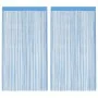 Cortinas de tiras 2 uds azul claro 140x250 cm de , Cortinas y visillos - Ref: Foro24-4102046, Precio: 17,01 €, Descuento: %