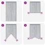 Cortinas de cuerdas 2 uds antracita 140x250 cm de , Cortinas y visillos - Ref: Foro24-4102052, Precio: 22,57 €, Descuento: %
