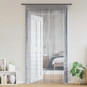 Zwei Stück hellgraue Streifenvorhänge 140x250 cm von , Vorhänge und Gardinen - Ref: Foro24-4102050, Preis: 20,03 €, Rabatt: %