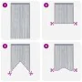 Zwei Stück hellgraue Streifenvorhänge 140x250 cm von , Vorhänge und Gardinen - Ref: Foro24-4102050, Preis: 20,03 €, Rabatt: %
