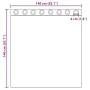 Gauze curtains with eyelets 2 units black 140x140 cm by , Curtains and curtains - Ref: Foro24-4102059, Price: 13,23 €, Discou...