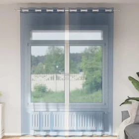 Gaze-Vorhänge mit Ösen, 2 Stück in Königsblau. von , Vorhänge und Gardinen - Ref: Foro24-4102117, Preis: 15,29 €, Rabatt: %
