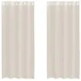 Cortinas de gasa con ojales 2 uds crema 140x225 cm de , Cortinas y visillos - Ref: Foro24-4102073, Precio: 14,79 €, Descuento: %