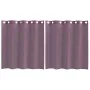 Gaze-Vorhänge mit Ösen, 2 Stück, lila, 140x140 cm. von , Vorhänge und Gardinen - Ref: Foro24-4102101, Preis: 13,46 €, Rabatt: %