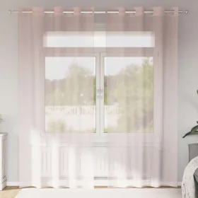 Light pink chiffon curtains with 2 eyelets, 140x245 cm by , Curtains and curtains - Ref: Foro24-4102086, Price: 15,26 €, Disc...