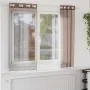 Gauze curtains with eyelets, 2 units, brown, 140x140 cm. by , Curtains and curtains - Ref: Foro24-4102065, Price: 13,46 €, Di...
