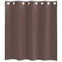 Gauze curtains with eyelets, 2 units, brown, 140x140 cm. by , Curtains and curtains - Ref: Foro24-4102065, Price: 13,46 €, Di...