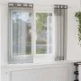 Cortinas de gasa con ojales 2 uds gris oscuro 140x175 cm de , Cortinas y visillos - Ref: Foro24-4102078, Precio: 14,11 €, Des...