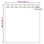 Gauze curtains with eyelets 2 units cream 140x140 cm by , Curtains and curtains - Ref: Foro24-4102071, Price: 13,30 €, Discou...