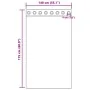 Light gray chiffon curtains with eyelets 2 units 140x175 cm by , Curtains and curtains - Ref: Foro24-4102108, Price: 14,11 €,...