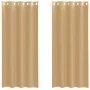 Gauze curtains with eyelets 2 units sand by , Curtains and curtains - Ref: Foro24-4102122, Price: 15,26 €, Discount: %